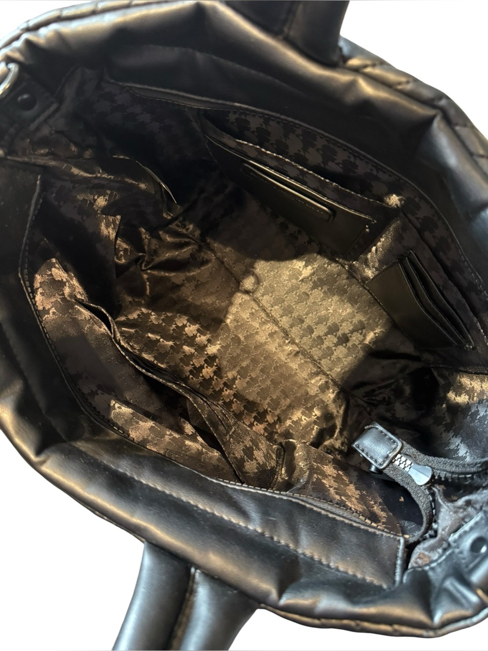 Karl Lagerfeld Paris Quilted Tote Bag with Logo Strap - Picture 5 of 9